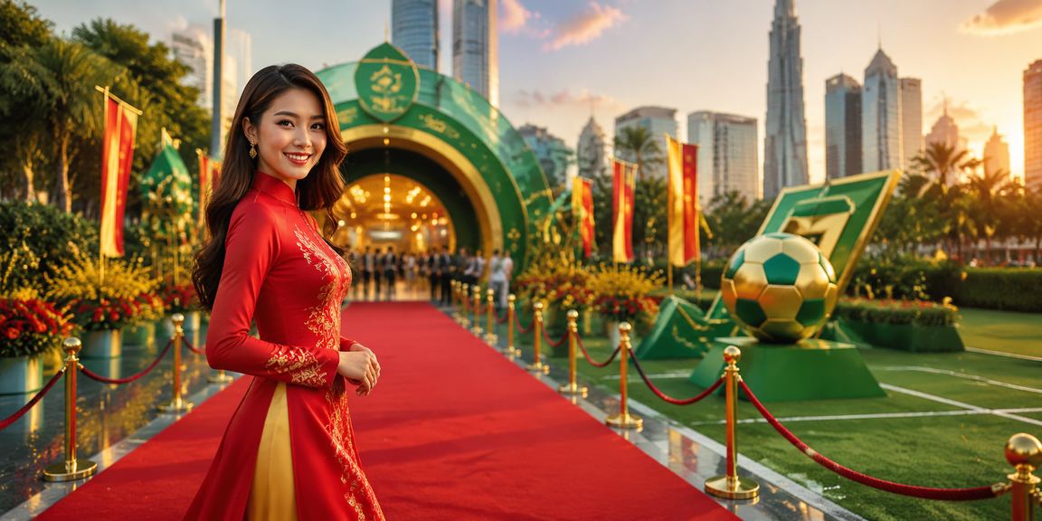 Người dùng tham gia hoạt động giải trí casino tại TP Hồ Chí Minh với áo dài truyền thống